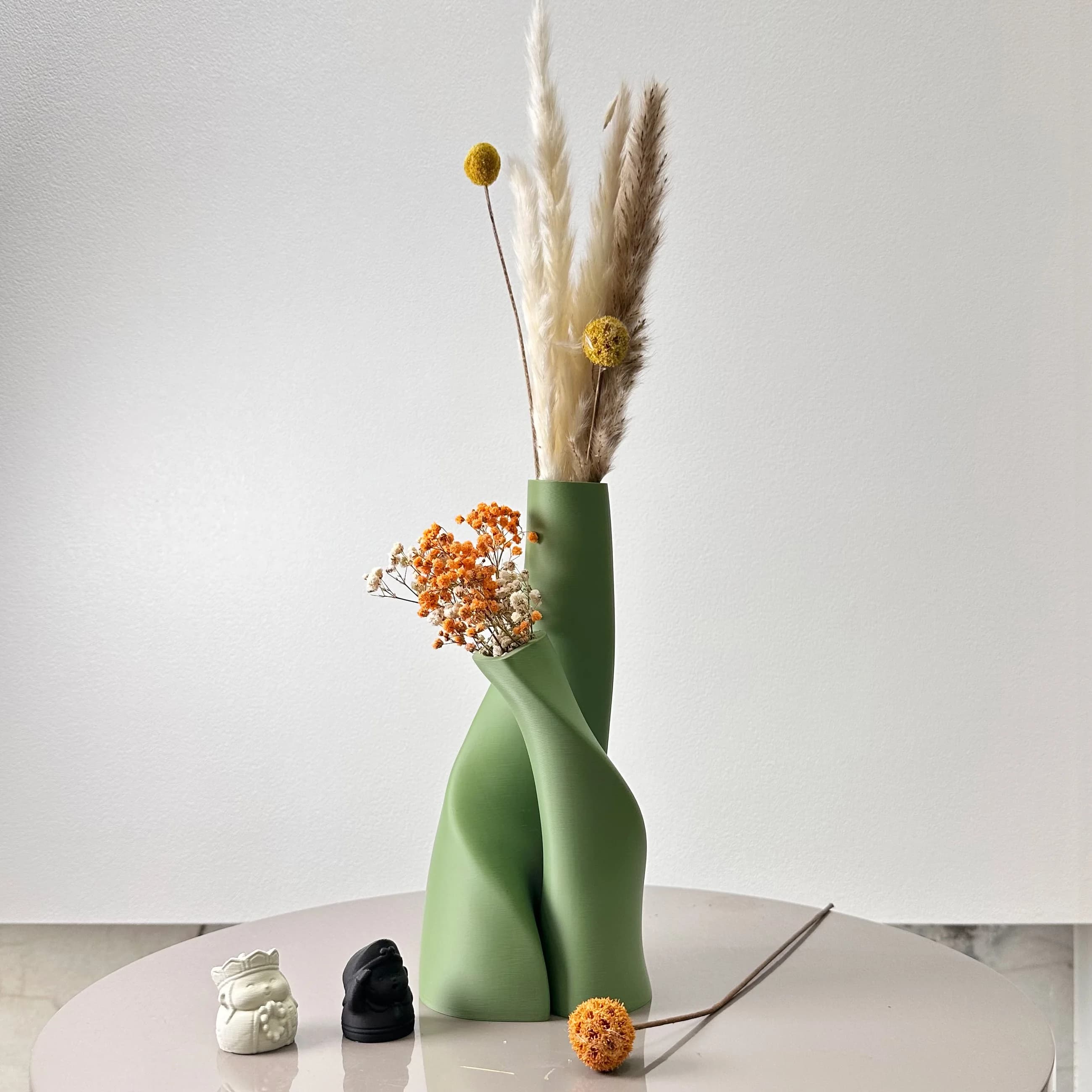 Zestaw 2 Wazonów o Organicznym Kształcie