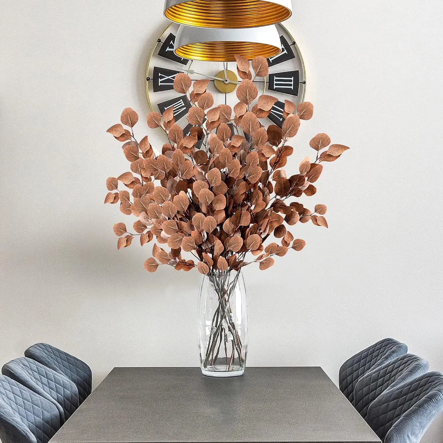 Gałązki sztucznego eukaliptusa 90cm - zestaw 6 sztuk