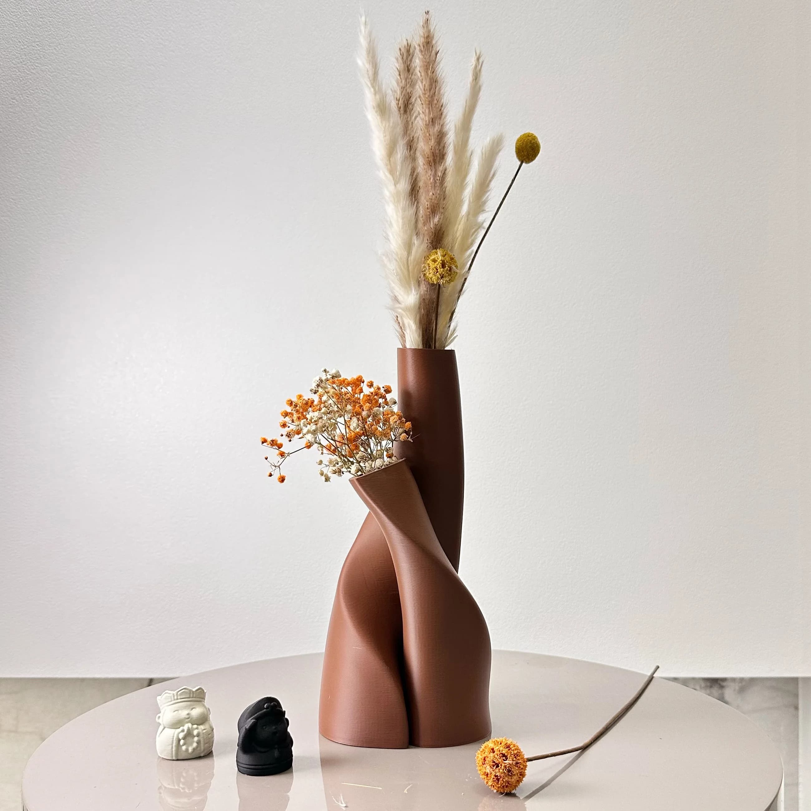 Zestaw 2 Wazonów o Organicznym Kształcie